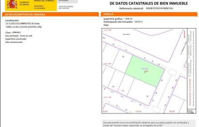 Segunda mano · Terreno urbanizable · La Vall d'Uixo · Comunidad valenciana