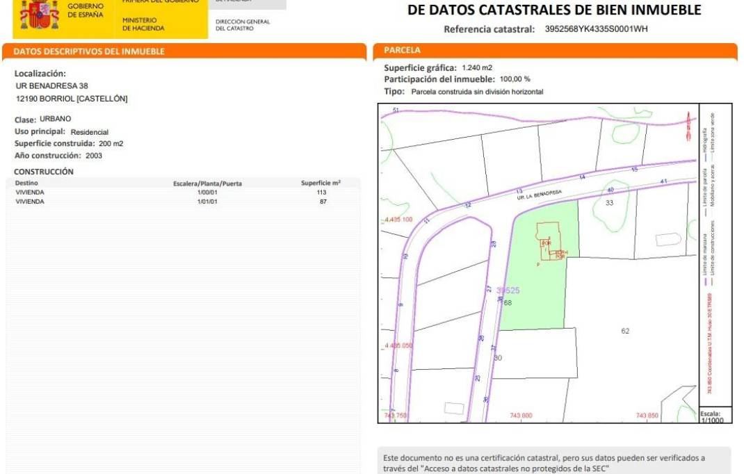 Segunda mano · Villa · Borriol · Urbanizacion benadresa