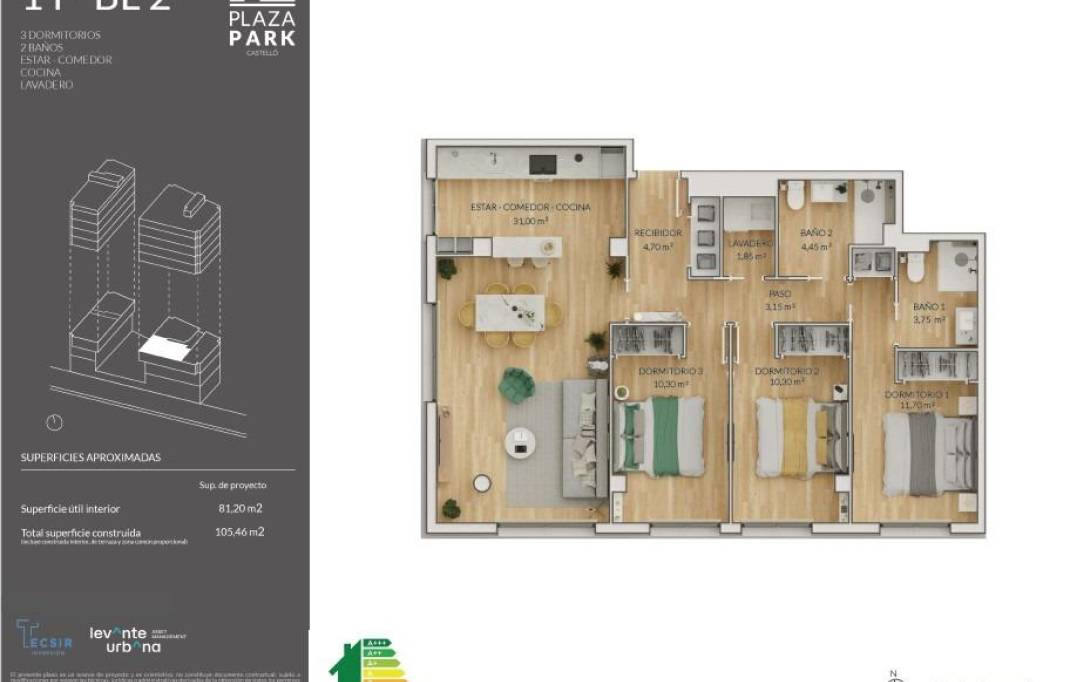 New Build · Piso · Castellon - Castello de la Plana · CORTE INGLES