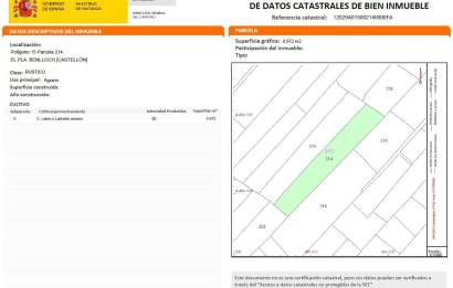 Segunda mano · Terreno rural · Benlloch · Comunidad valenciana