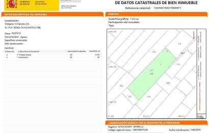 Segunda mano · Terreno rural · Benlloch · Comunidad valenciana