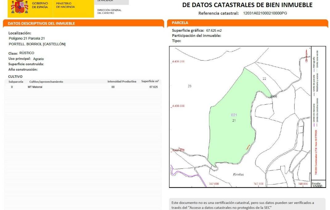 Revente · Terreno rural · Borriol · Urbanizacion vall d umbri