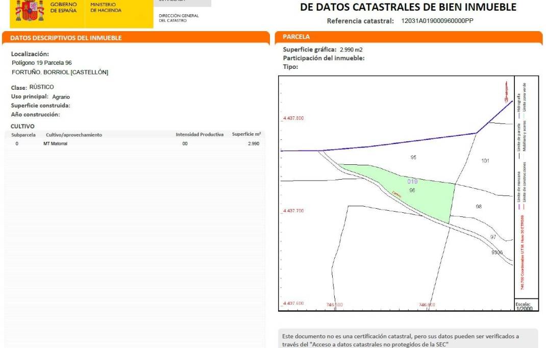 Revente · Terreno rural · Borriol · Urbanizacion vall d umbri