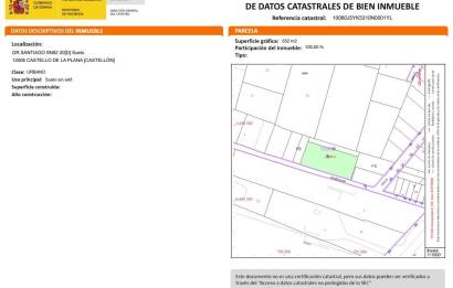 Revente · Terreno urbano · Castellon - Castello de la Plana · OESTE