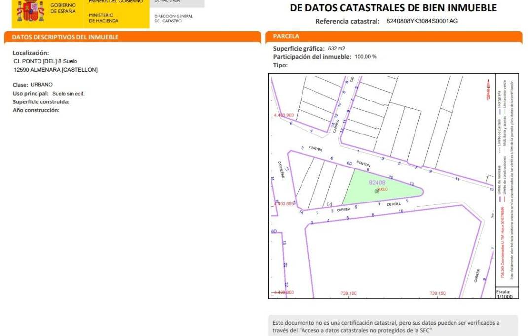 Revente · Terreno urbano · Almenara · Almenara  Zona de - Almenara