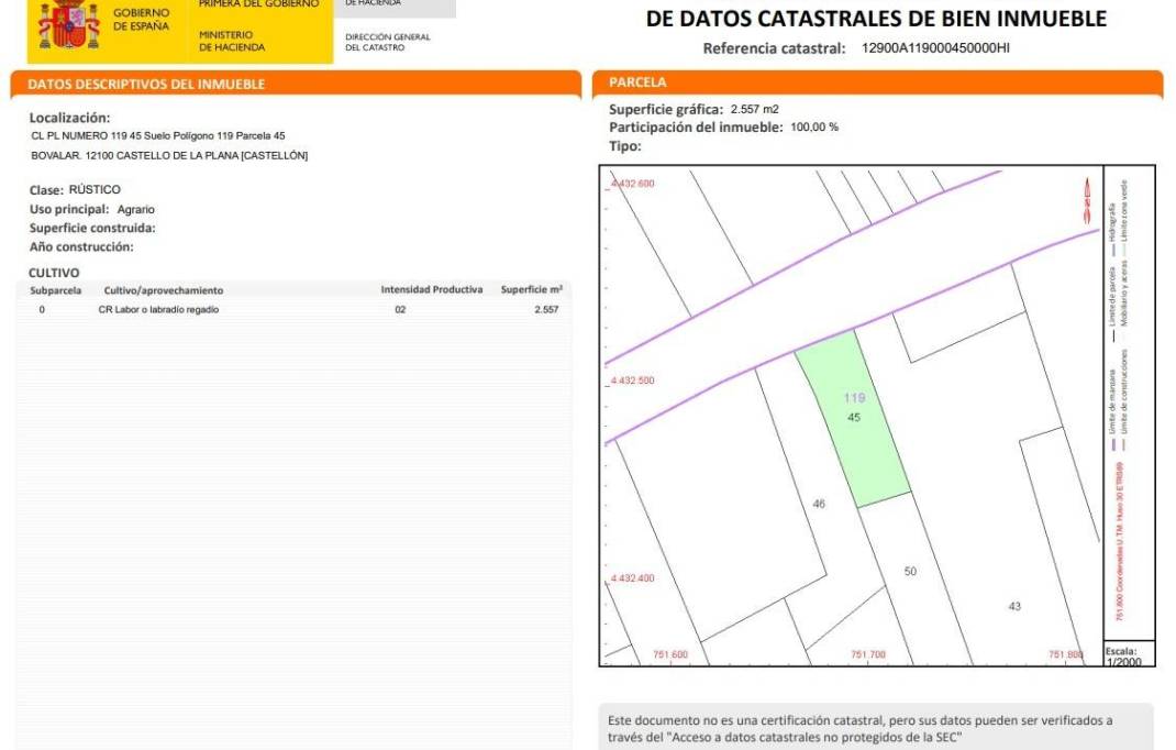 Segunda mano · Terreno rural · Castellon - Castello de la Plana · Urbanizaciones